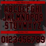 Custom Name and Number Authentic Baseball Jersey - Personalized 3D Wolf Pattern in Black and Red Personalized Black Red 3D