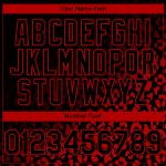 Custom Name and Number Baseball Jersey, Personalized 3D Leopard Print Design in Black and Red, Fashion Team Apparel Personalized