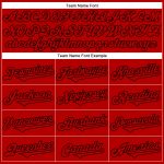 Personalized Rave Skull Baseball Jersey with Custom Name & Number, Black Red 3D Pattern Design Personalized Black Red 3D