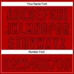 Personalized Rave Skull Baseball Jersey with Custom Name & Number, Black Red 3D Pattern Design Personalized Black Red 3D