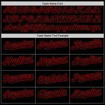 Personalized Authentic Black Red Sleeveless Baseball Jersey for Men Personalized Black Red Authentic Sleeveless Baseball
