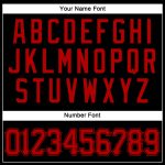 Custom Name and Number Personalized Black Red Authentic Baseball Jersey Sleeveless Team Apparel Personalized Black Red Authentic