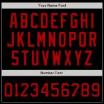 Personalized Black and Red Baseball Jersey for Men, Custom Sports Apparel Personalized Black Red Baseball Jersey 3