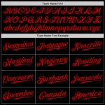 Personalized Black and Red Baseball Jersey for Men, Custom Sports Apparel Personalized Black Red Baseball Jersey 3