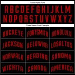 Personalized Black and Red Baseball Jersey for Men, Women, or Kids - Customizable Options Available Personalized Black Red
