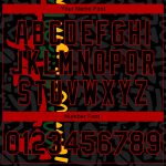 Custom Black Red 3D Pattern Bomber Jacket for Black History Month, Personalized Varsity Letterman with Custom Name and Number