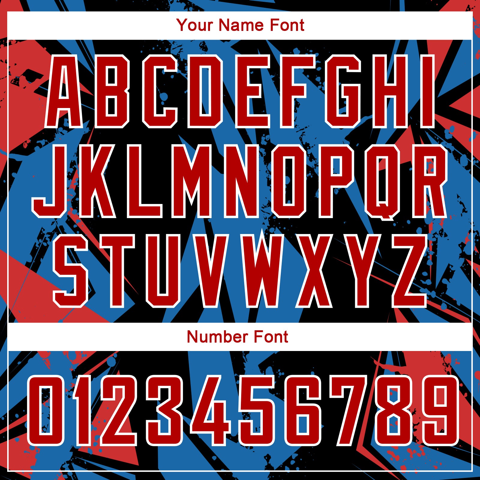 Personalized 3D Geometric Shapes Basketball Jersey in Black Red-Blue Personalized Black Red-Blue 3D Geometric Shapes Basketball - Image 4