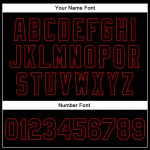 Customizable Black Red Spartan Logo Vintage USA Flag 3D Pattern Bomber Varsity Jacket with Name and Number Personalized Black