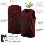 Custom Black Red Basketball Jersey - City Edition Personalized Sports Apparel Personalized Black Red City Edition Basketball