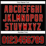Custom Name and Number Authentic Baseball Jersey - Personalized 3D Black Red-Cream Pattern Design Personalized Black Red-Cream