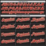 Custom Name Number Personalized Baseball Jersey Black Red Cream Authentic Raglan Sleeves Personalized Black Red-Cream Authentic