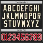 Custom Name and Number Authentic Throwback Basketball Jersey - Personalized Black Red-Cream Team Jersey Personalized Black