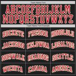 Custom Name and Number Authentic Throwback Basketball Jersey - Personalized Black Red-Cream Team Jersey Personalized Black