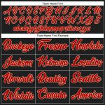 Personalized Black Red Cream Baseball Jersey - Custom Name Sports Shirt Personalized Black Red-Cream Baseball Jersey