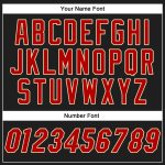 Personalized Black Red Cream Baseball Jersey - Custom Name Sports Shirt Personalized Black Red-Cream Baseball Jersey