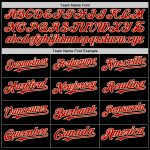 Custom Name and Number Personalized Bomber Hoodie Jacket in Black, Red, Cream - Varsity Letterman Full-Snap Design Personalized