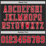 Personalized Throwback Football Jersey in Black Red-Cream Mesh for Ultimate Fan Style Personalized Black Red-Cream Mesh Throwback