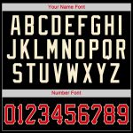 Personalized Black Red Cream Baseball Jersey Shirt - Throwback Rib-Knit Style Personalized Black Red-Cream Throwback Rib-Knit