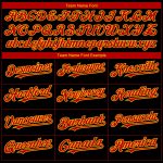 Personalized Atlanta City Edition 3D Fade Black Red-Gold Baseball Jersey Personalized Black Red-Gold 3D Atlanta City Edition