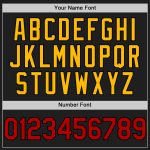 Personalized 3D Confetti Baseball Jersey in Black and Red-Gold for Men and Women Personalized Black Red-Gold 3D Confetti