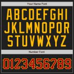 Personalized Black Red Gold Baseball Jersey for Men and Women - Custom Name & Number 5 Personalized Black Red-Gold Baseball