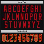 Personalized Hockey Jersey in Black, Red, and Gold - Custom Sports Jersey 2 Personalized Black Red-Gold Hockey Jersey 2