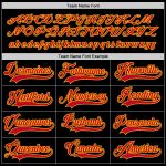 Personalized Hockey Jersey in Black Red and Gold Colors for Men and Women Personalized Black Red-Gold Hockey Jersey