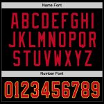 Custom Personalized Hockey Jersey with Black, Red, and Gold - Team Name and Number Personalized Black Red-Gold Hockey Jersey