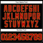 Personalized Black Red Gold Throwback Baseball Jersey - Custom Mesh Design for Fans Personalized Black Red-Gold Mesh Throwback