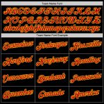 Custom Name Number Performance T-Shirt Black Red Gold for Teams - Personalized Sports Tee Personalized Black Red-Gold Performance