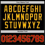 Personalized Black and Red Gold Throwback Baseball Jersey for Men and Women Personalized Black Red-Gold Throwback Baseball