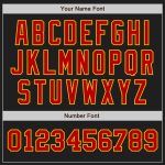 Personalized Two Tone Baseball Jersey in Black and Red-Gold, Custom Design for Sports Enthusiasts Personalized Black Red-Gold