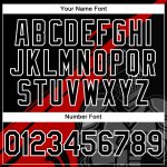 Custom Name and Number Knight Hero Art Baseball Jersey - Personalized 3D Pattern Design in Black, Red, and Gray Personalized