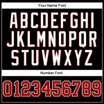 Personalized Black Red Gray Fashion Baseball Jersey - Authentic Split Design Personalized Black Red-Gray Authentic Split