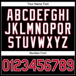 Custom Name Number Basketball Jersey - Personalized Black Red Gray Authentic Split Fashion Team Jersey Personalized Black