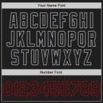 Custom Black Red Gray Baseball Jersey for Men and Women - Personalized Team Jersey 3 Personalized Black Red-Gray Baseball