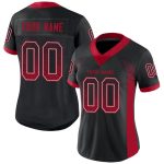 Personalized Black Red Gray Mesh Football Jersey for Drift Style Fashion Personalized Black Red-Gray Mesh Drift Fashion Football