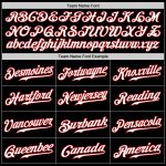 Custom Name and Number Baseball Jersey - Personalized Black Red Gray White Gradient Fashion Design Personalized Black Red