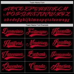 Custom Team Hockey Jersey with Personalized Name and Number, Black and Red Personalized Black Red Hockey Jersey Team Custom