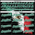 Personalized 3D Abstract Wing Baseball Jersey with Mexican Flag - Custom Name & Number in Black, Red, Kelly Green Personalized