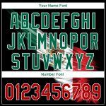 Personalized 3D Abstract Wing Baseball Jersey with Mexican Flag - Custom Name & Number in Black, Red, Kelly Green Personalized