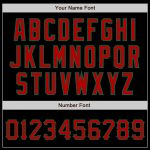 Personalized Black Red Kelly Green Baseball Jersey for Men and Women - Custom Sports Apparel Personalized Black Red-Kelly