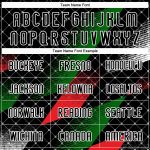 Custom Volleyball Jersey Personalized with Name and Number, Black Red-Kelly Green Geometric Shape for Palestine Team Personalized