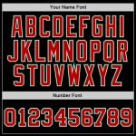 Personalized Black Red Kelly Green Basketball Jersey for Men - Throwback Style Personalized Black Red-Kelly Green Throwback