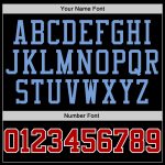 Personalized Black Red-Light Blue Baseball Jersey Custom Name Number Personalized Black Red-Light Blue Baseball Jersey