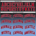 Personalized Fashion Basketball Jersey - Black Red-Light Blue Fade Design Personalized Black Red-Light Blue Fade Fashion