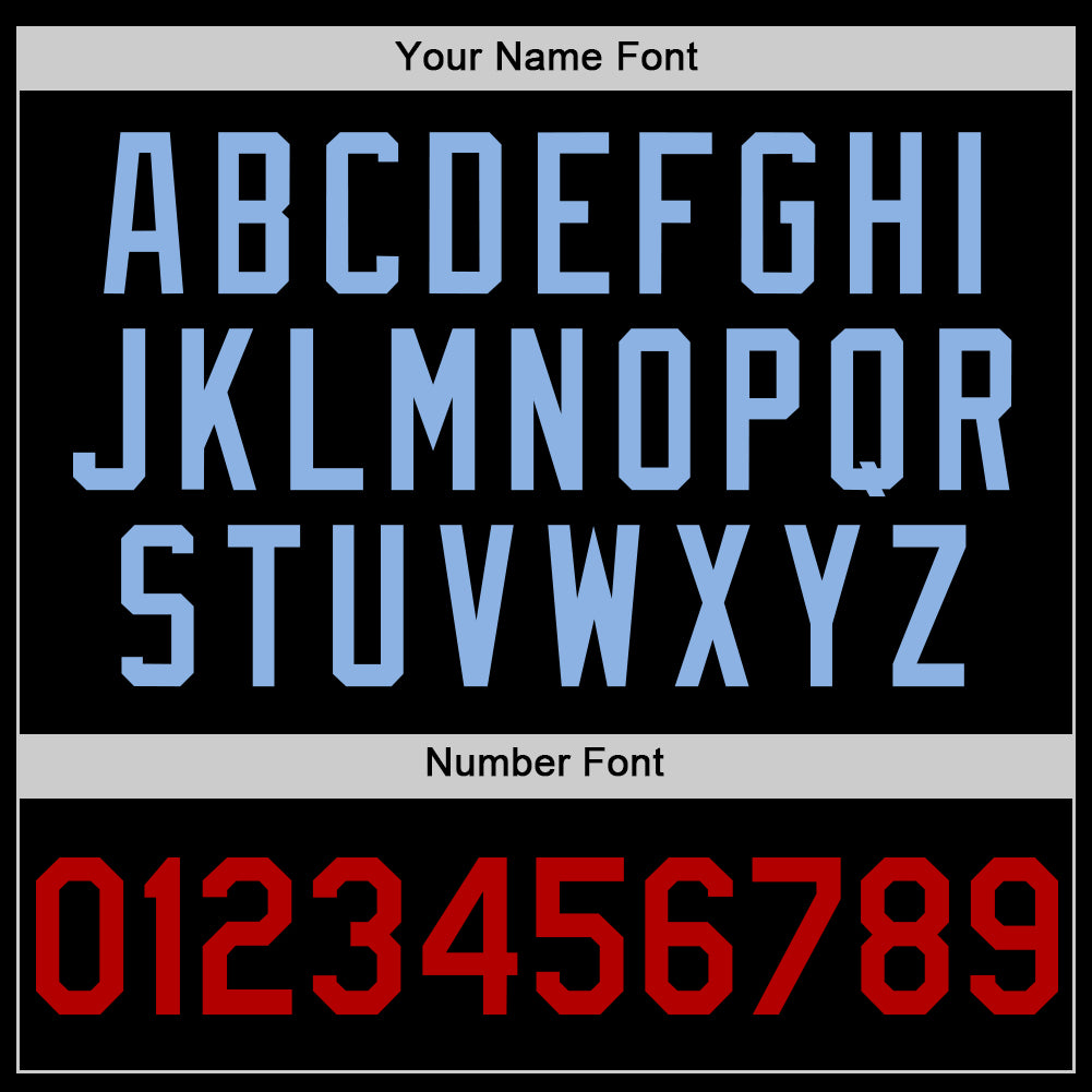 Personalized Black Red-Light Blue Mesh Authentic Throwback Baseball Jersey Team Custom Name and Number Custom Personalized Throwback Baseball Jersey - Black Red-Light Blue Mesh, Team Name and Number Personalized Black Red-Light - Image 5