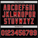 Personalized Black and Red Light Blue Split Baseball Jersey for Fashion Wear Personalized Black Red-Light Blue Split Fashion