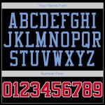 Personalized Black Red-Light Blue Baseball Jersey Shirt - Throwback Rib-Knit Design Personalized Black Red-Light Blue Throwback