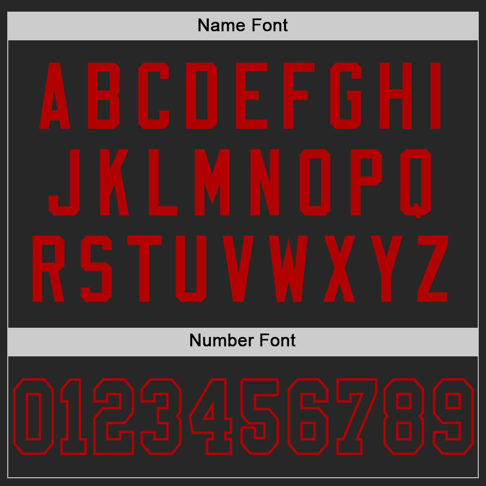 Personalized Black Red Mesh Authentic Throwback Football Jersey Team Custom Name and Number Custom Name and Number Authentic Throwback Football Jersey - Personalized Black Red Mesh Team Jersey Personalized Black Red - Image 4